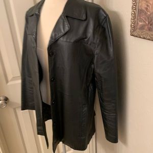 Leather Jacket John Paul Richard Uniform Cut. Like new